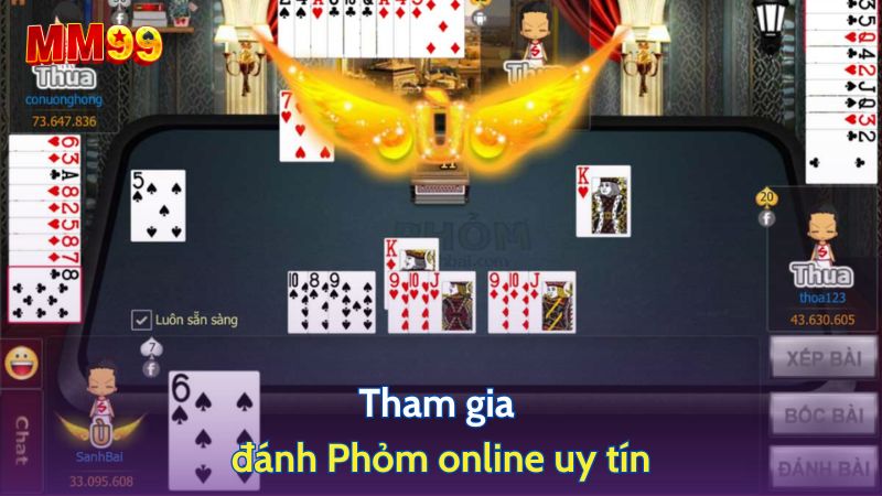 Tham gia đánh Phỏm online uy tín